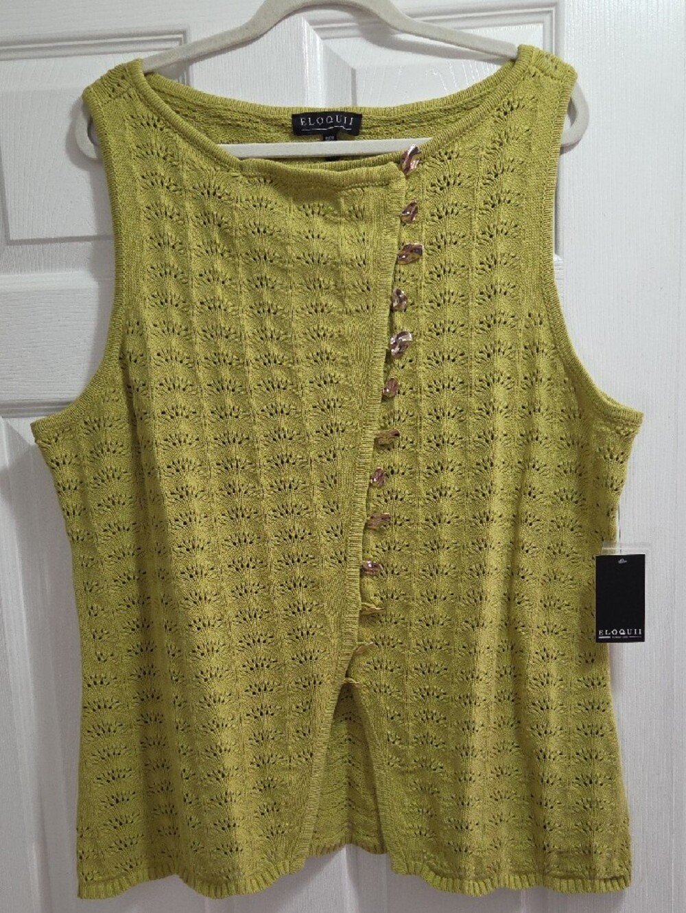 Eloquii Sweater Vest W/Matching Wide Leg Sweatet Pants - Picture 9 of 12